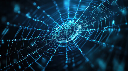 Techno-colored cobwebs