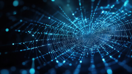 Techno-colored cobwebs