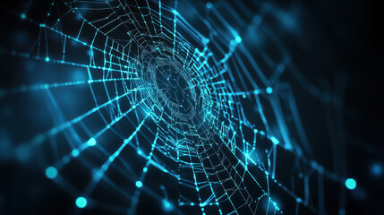 Techno-colored cobwebs