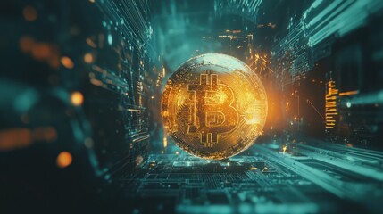 Bitcoin Cryptocurrency Digital Currency in the Cyberspace