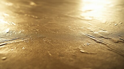 Poster - Abstract gold textured surface with subtle light reflections and depth