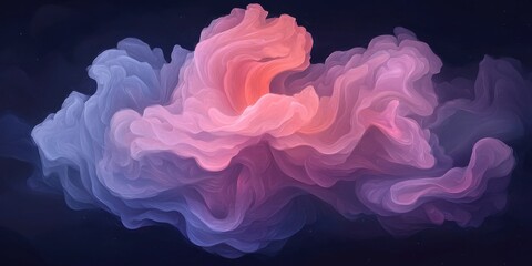 Poster - cosmic force of nature creative illustration abstract art digital artwork dreamy atmosphere vibrant 