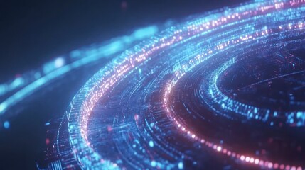 Poster - abstract technology background with digital circuit board pattern