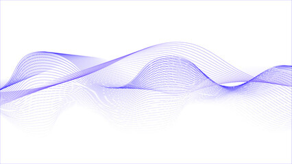 Wall Mural - dynamic wave pattern. modern flowing wavy lines. futuristic technology concept.