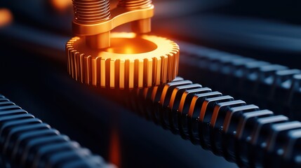 Poster - Advanced Mechanical Components with Gear and Precision Mechanics