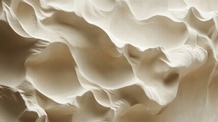 Poster - Wind Blown Sand Forms Delicate Patterns in Natural Landscape