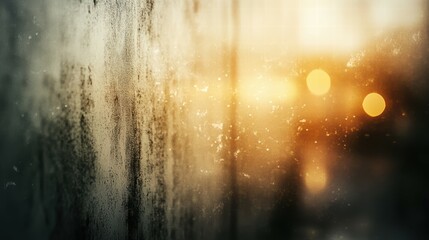 Poster - Distressed Metal Wall with Soft Bokeh Effect and Industrial Vibe