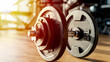 © I - Dumbbell or barbell in the gym