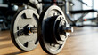 © I - Dumbbell or barbell in the gym