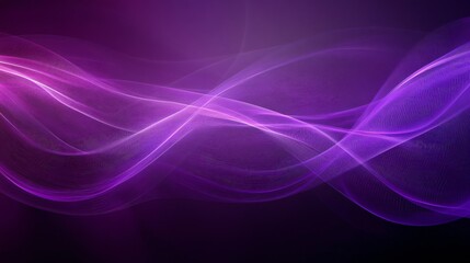 Poster - Striking Purple Abstract Composition with Sharp Lines and Dynamic Curves Converging