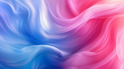 Poster - Pastel Pink to Sky Blue Gradient Creating a Calming Abstract Background