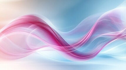 Poster - Calming Abstract Background with Gradient Shifting from Pastel Pink to Sky Blue

