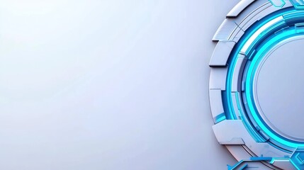 Futuristic interface, technology background, digital, innovation, abstract design, website banner
