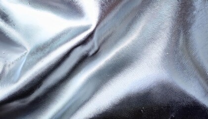 Aufkleber - shimmering metallic fabric texture with soft folds for abstract background, futuristic designs, and graphic projects

