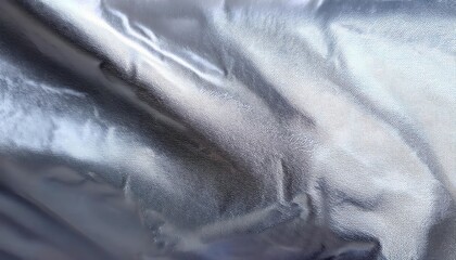 Aufkleber - shimmering metallic fabric texture with soft folds for abstract background, futuristic designs, and graphic projects

