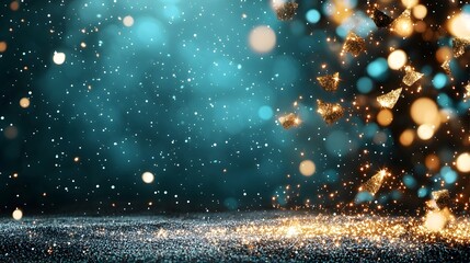 Poster - Breathtaking celestial backdrop with a mesmerizing display of shimmering sparkles glittering lights and a dreamy ethereal atmosphere  Perfect for holiday creating a magical fantasy inspired setting