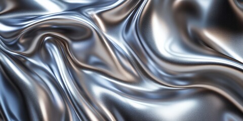 Poster - smooth and flowing silver background with subtle gradients for elegant design and artistic projects