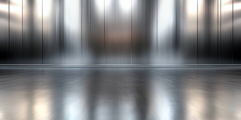 Poster - Abstract Silver Background with Blurred Lines for Modern Visuals, Artistic Presentations, or Design Elements