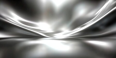 Poster - abstract silver background with smooth lines and soft texture for elegant design use in digital and 
