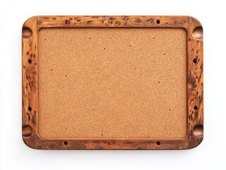 Wooden Corkboard Studio Shot, Blank, Message Board