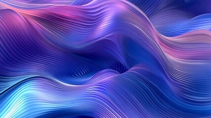 Poster - Mesmerizing waves of vibrant color flow in dynamic abstract animation