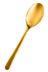 Sticker - Golden teaspoon isolated