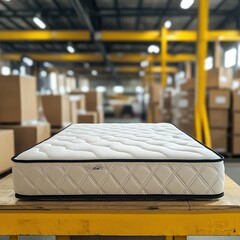 Poster - Mattress Manufacturing: Factory Production and Quality Control Processes