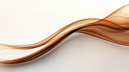 Aufkleber - Flowing brown smoke abstract art digital canvas minimalist design soft textures artistic perspective visual serenity
