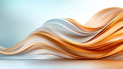 Poster - Fluid motion abstract design modern art gallery digital artwork minimalist environment close-up view visual aesthetics