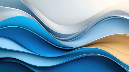 Aufkleber - Dynamic waves colorful patterns abstract art digital design modern aesthetic close-up view visual flow concept