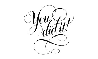 Aufkleber - Appreciation Congratulate Saying quote Calligraphy 