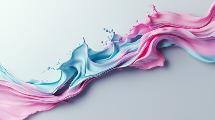 Poster - Dynamic color splash action abstract art creative design studio environment artistic viewpoint visual flow concept