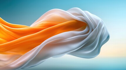 Poster - Dynamic flow colorful fabric abstract art digital design minimalist background aesthetic viewpoint movement concept
