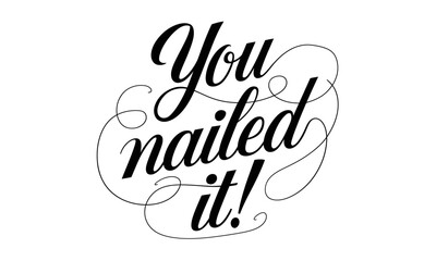 Aufkleber - Appreciation Congratulate Saying quote Calligraphy 
