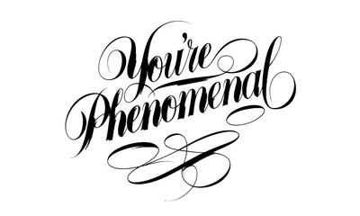 Aufkleber - Appreciation Congratulate Saying quote Calligraphy & Script Typography