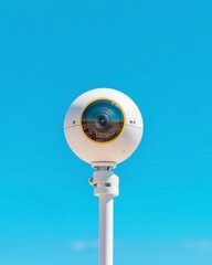 Leinwandbilder - Minimalist Anemometer Against Clear Sky Precision Tech for Wind Measurement Industrial Documentation and Innovative Meteorological Data Solutions