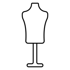 Poster - Line Drawing Fashion Mannequin, mannequin fashion clothing display retail shop