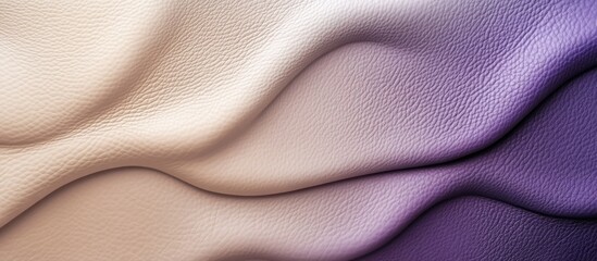 Poster - Elegant Beige and Violet Gradient Leather Texture with Wavy Skin Structure Ideal for Backgrounds and Design Projects