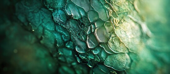 Poster - Nature's intricate leaf texture showcasing vibrant green hues and detailed macro patterns for a visually striking organic background.