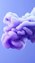 Poster - Dynamic purple smoke effect abstract background digital art smooth gradient close-up visual concept for design