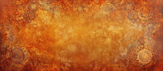 Poster - Rusty textured background with warm tones ideal for graphic design, offering space for text or additional images.