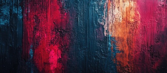 Poster - vibrant abstract grunge texture with layers of deep colors ideal for creative backgrounds and graphi