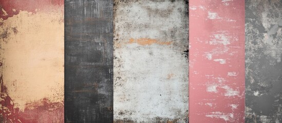 Poster - Textured grunge backgrounds in various colors with ample space for text or images perfect for creative design projects or presentations