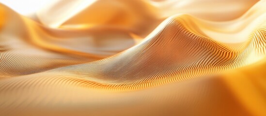 Poster - Elegant golden fabric texture background with soft folds and smooth sheen ideal for luxury design and creative projects.