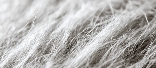 Poster - Macro close-up of textured grey paper showcasing delicate fibers and a soft, grainy surface for artistic and design applications.