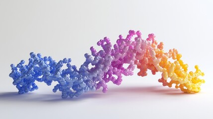 Poster - Exploring protein structures alpha helices molecular biology 3d models laboratory scientific analysis protein architecture