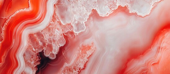 Poster - Luxury red agate marble texture for high-resolution ceramic wall and floor tiles showcasing natural patterns and elegance.