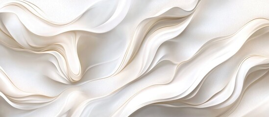 Poster - Elegant white marble texture with flowing patterns ideal for decorative designs and artistic backgrounds in high resolution.