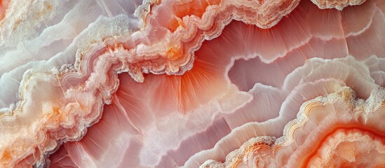 Poster - Stunning close-up of colorful agate stone showcasing intricate patterns and natural beauty in mineral formation.