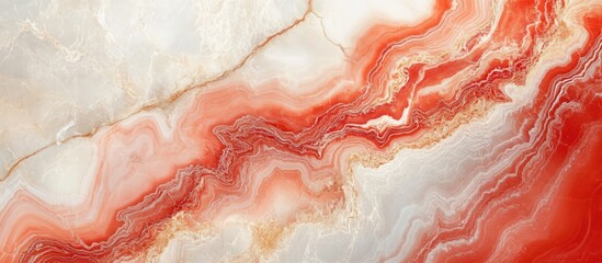 Poster - luxurious red and beige marble texture background for elegant interior decoration and tile stone flo